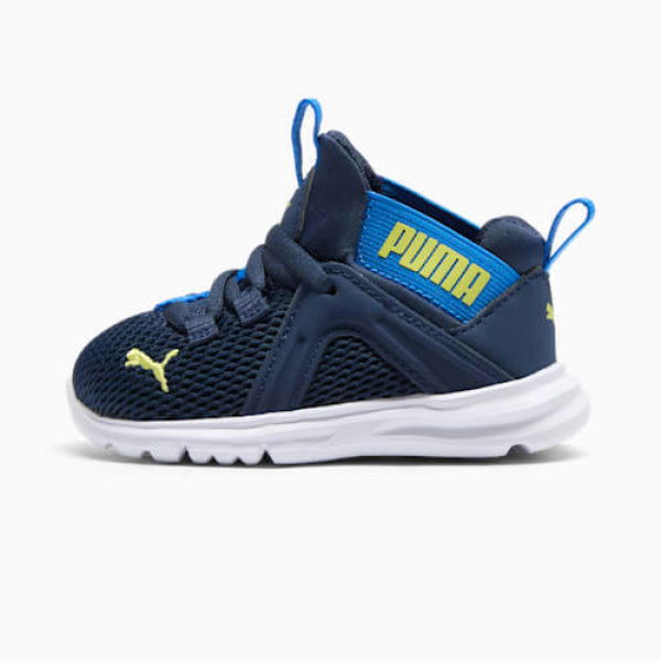 Enzo 2 Sneakers Toddlers in Club Navy/Lime Sheen/Hyperlink Blue, Size 4, N/a by PUMA