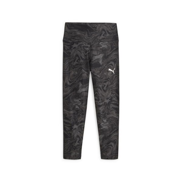 ESS+ Marbleized Youth 7/8 Leggings in Black, Size Medium by PUMA