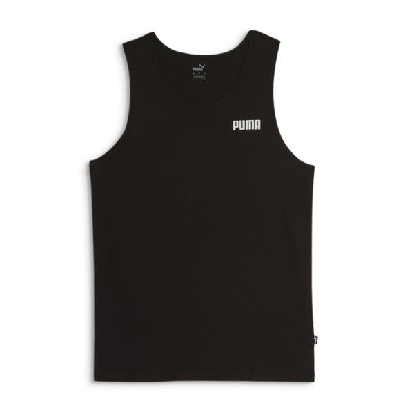 ESS Men's Small Logo Tank Top in Black, Cotton by PUMA