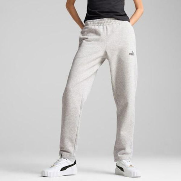 ESS Small No. 1 Logo Women's Sweatpants in Light Gray Heather, Size XS by PUMA