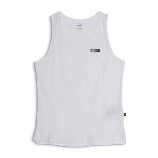 ESS Women's Small Logo Tank Top in White, Size Large by PUMA