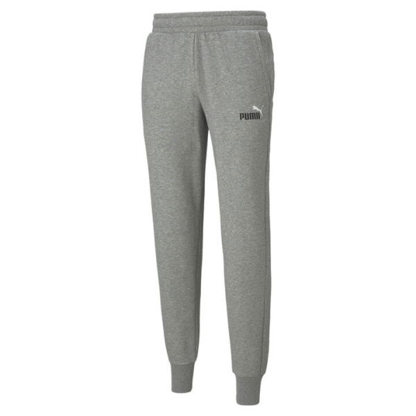 Essentials+ 2 Col Logo Men's Pants in Medium Gray Heather, Size 2XL, Cotton by PUMA