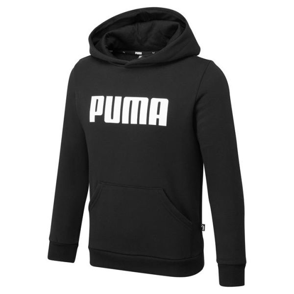 Essentials Boys Hoodie in Black, Size 4T, Cotton by PUMA