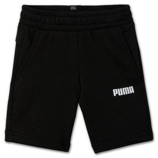 Essentials Boys Sweat Shorts in Black, Size 4T, Cotton/Polyester by PUMA