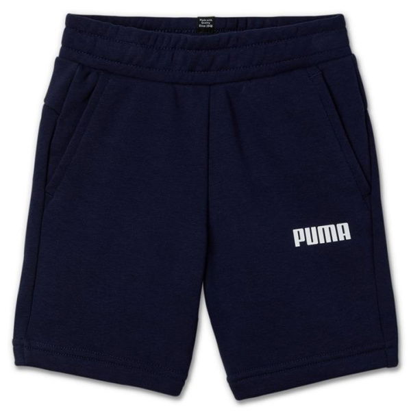 Essentials Boys Sweat Shorts in Peacoat, Size 4T, Cotton/Polyester by PUMA