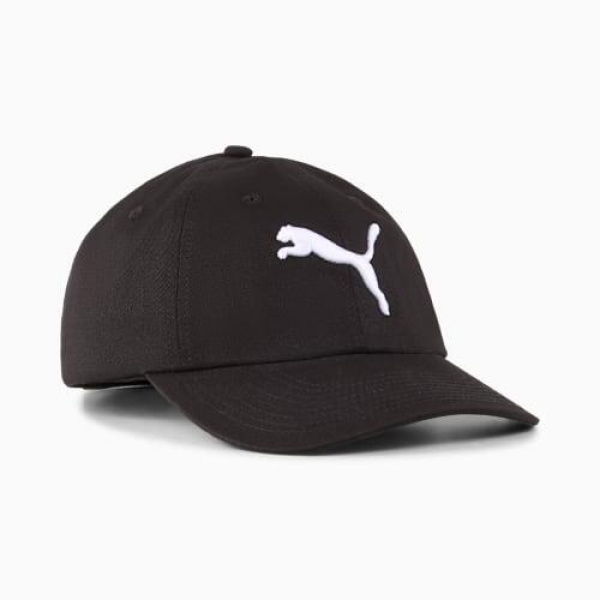 Essentials Cat Baseball Cap in Black, Cotton by PUMA