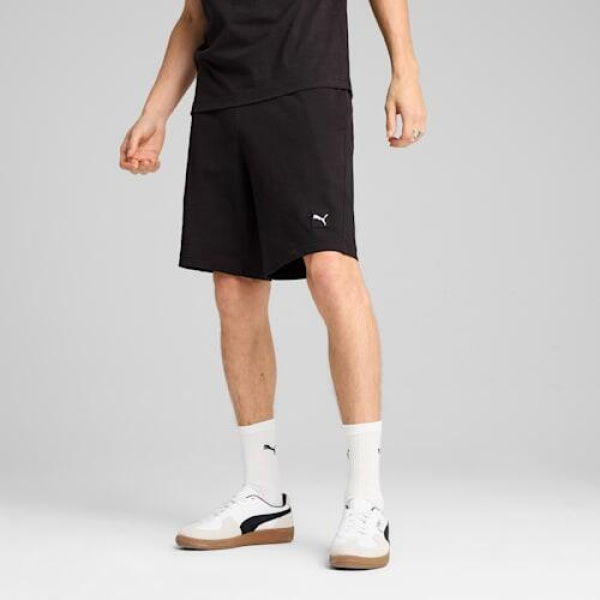 Essentials Elevated 9 Men's Shorts in Black, Size Small, Cotton by PUMA