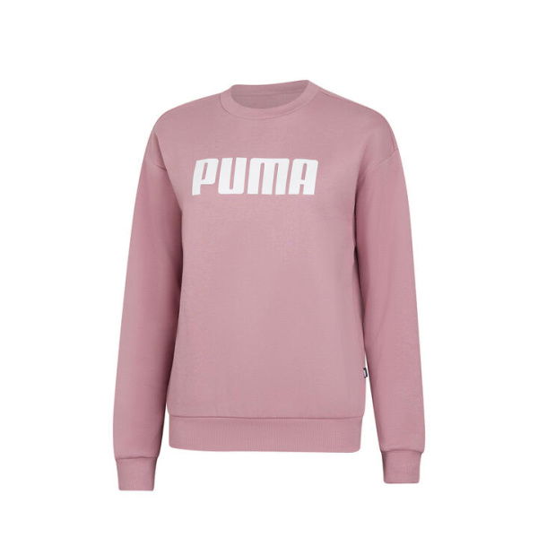 Essentials Full Length Women's Crew Neck Sweatshirt in Pale Grape, Size 2XL, Cotton/Polyester by PUMA