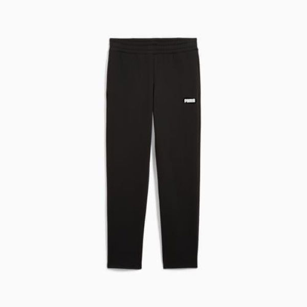 Essentials Logo Fleece Sweatpants Women Top in Black, Size XS, Cotton by PUMA