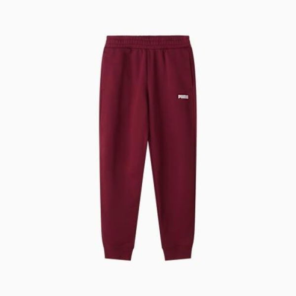 Essentials Logo Fleece Sweatpants Women Top in Dark Jasper, Size XL, Cotton by PUMA