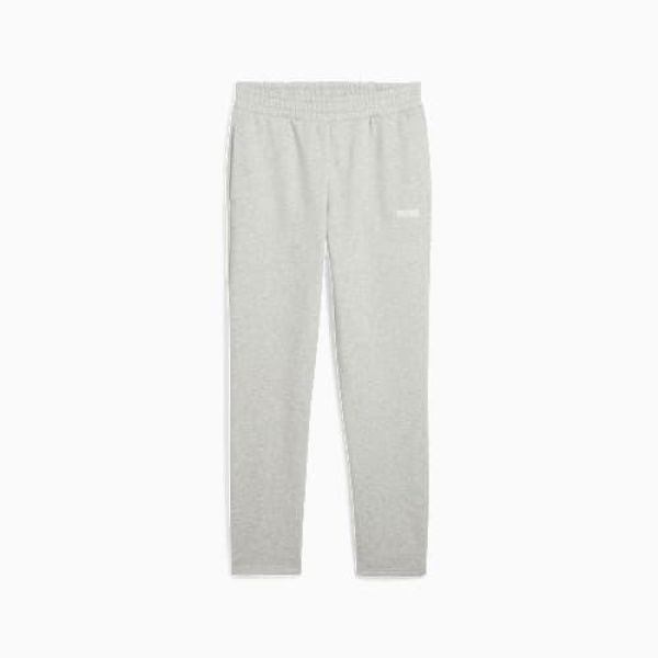 Essentials Logo Fleece Sweatpants Women Top in Light Gray Heather, Size XS, Cotton by PUMA