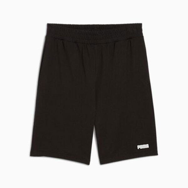 Essentials Logo Jersey 10Men's Shorts in Black, Size Small, Cotton by PUMA