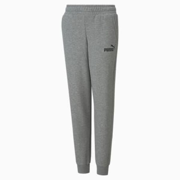 Essentials Logo Pants Youth in Medium Gray Heather, Size 3T, Cotton by PUMA