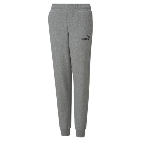 Essentials Logo Pants Youth in Medium Gray Heather, Size 3T, Cotton/Polyester by PUMA