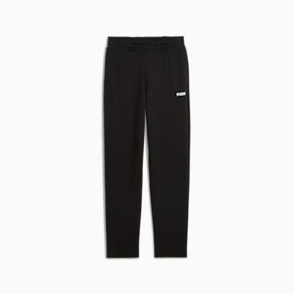 Essentials Logo Sweatpants Men in Black, Size Small, Cotton by PUMA