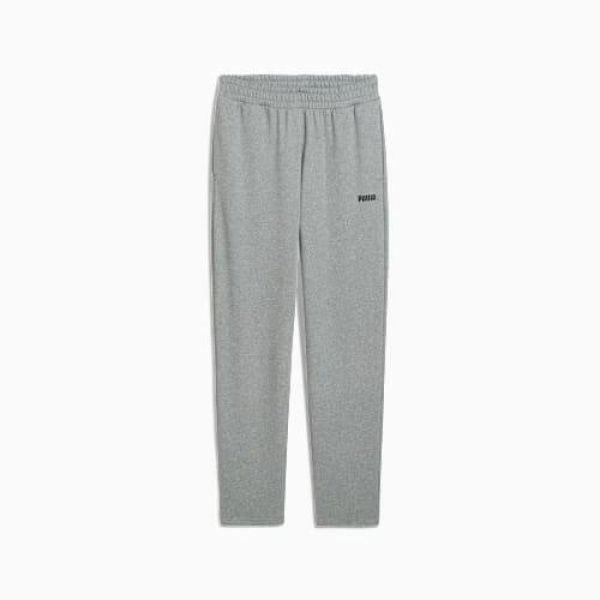 Essentials Logo Sweatpants Men in Medium Gray Heather, Size XL, Cotton by PUMA