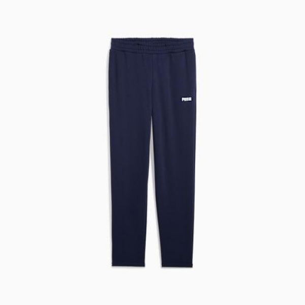 Essentials Logo Sweatpants Men in Navy, Size 2XL, Cotton by PUMA