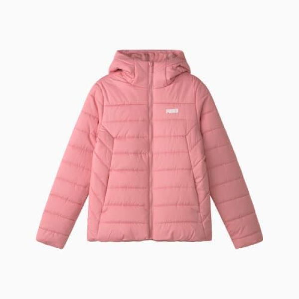 Essentials Logo Women's Padded Jacket in Future Pink, Size XS, Polyester by PUMA