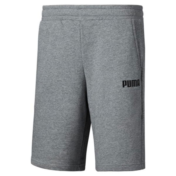 Essentials Men's Sweat Shorts in Medium Gray Heather, Size Large, Cotton/Polyester by PUMA