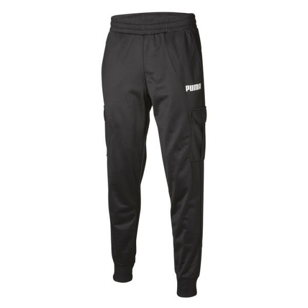 Essentials Men's Tricot Pocket Pants in Black, Size XL, Polyester by PUMA