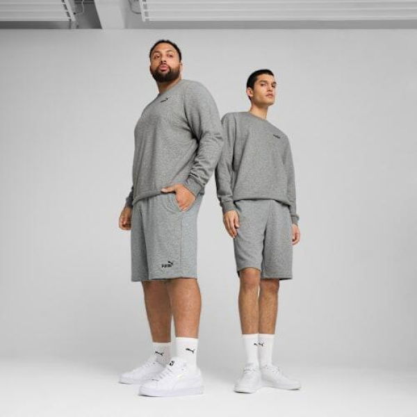 Essentials No. 1 Logo Men's 10 Shorts in Medium Gray Heather, Size Small, Cotton by PUMA