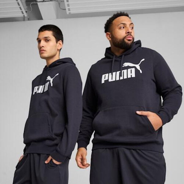 ESSENTIALS No. 1 Logo Men's Hoodie in New Navy, Size Medium, Cotton by PUMA