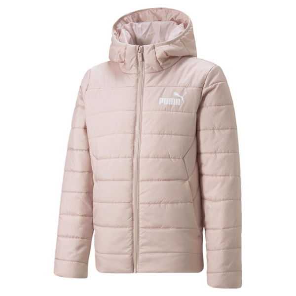 Essentials Padded Youth Jacket in Rose Quartz, Size Small, Polyester by PUMA