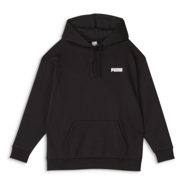 Essentials Relaxed Women's Fleece Hoodie in Black, Size XS by PUMA