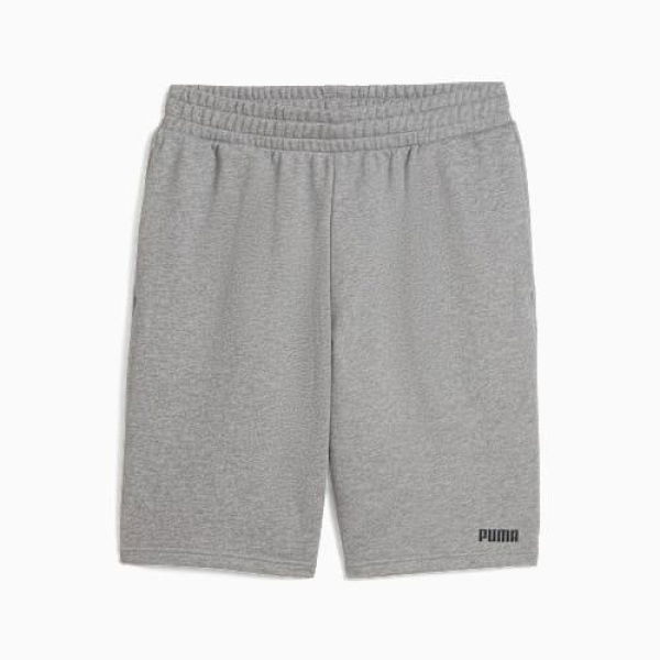 Essentials Small Logo Men's 10Shorts in Medium Gray Heather, Cotton by PUMA
