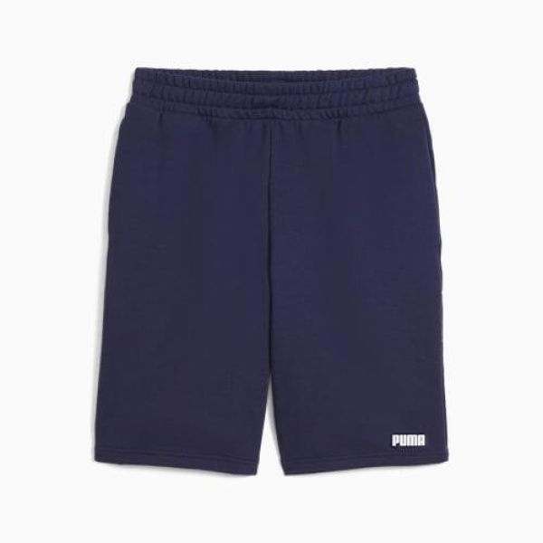 Essentials Small Logo Men's 10Shorts in Navy, Cotton by PUMA
