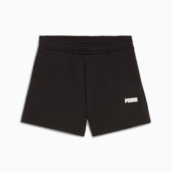 Essentials Small Logo Shorts Youth in Black, Size Medium, Cotton by PUMA