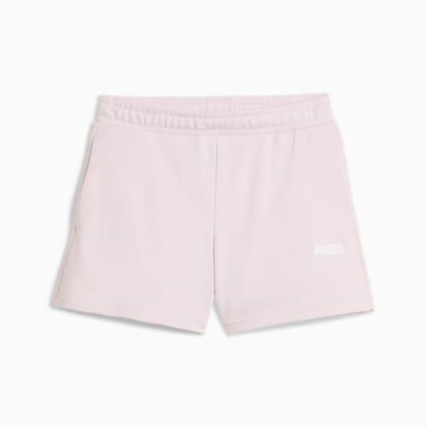 Essentials Small Logo Shorts Youth in Galaxy Pink, Size Medium, Cotton by PUMA