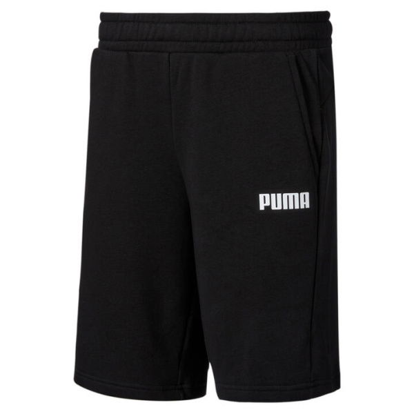 Essentials Sweat Shorts Men in Black, Size Medium, Cotton by PUMA