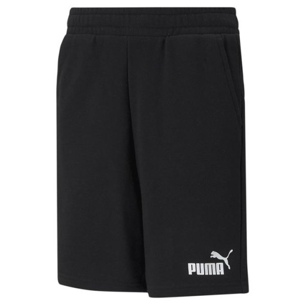 Essentials Sweat Shorts Youth in Black, Size 2T, Cotton/Polyester by PUMA