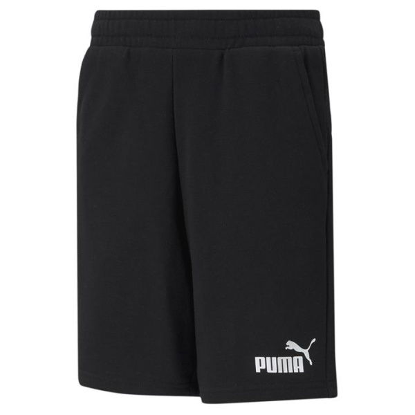 Essentials Sweat Shorts Youth in Black, Size 4T, Cotton/Polyester by PUMA