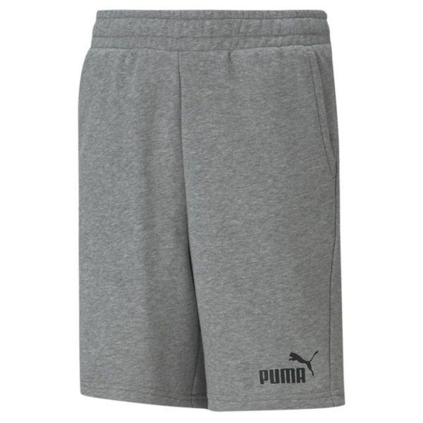 Essentials Sweat Shorts Youth in Medium Gray Heather, Size 2T, Cotton/Polyester by PUMA