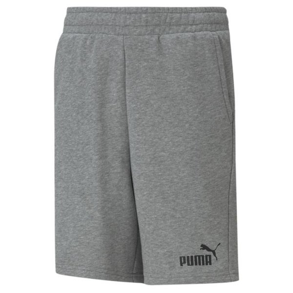 Essentials Sweat Shorts Youth in Medium Gray Heather, Size 3T, Cotton/Polyester by PUMA