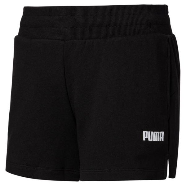 Essentials Women's Sweat Shorts in Black, Size 2XL, Cotton/Polyester by PUMA