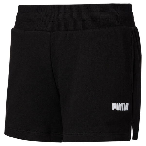 Essentials Women's Sweat Shorts in Black, Size XL, Cotton/Elastane by PUMA