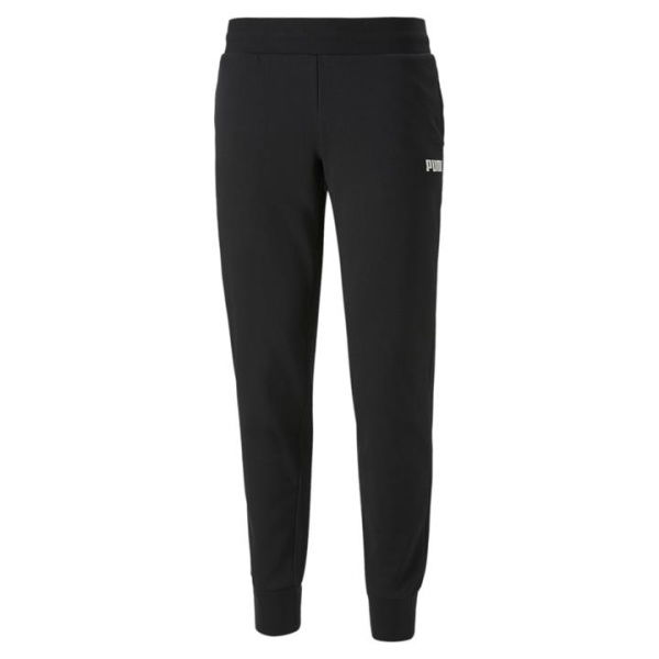 Essentials Women's Sweatpants in Black, Size 2XL, Cotton/Polyester by PUMA