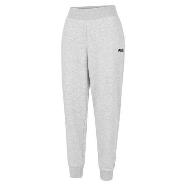 Essentials Women's Sweatpants in Light Gray Heather, Size Large, Cotton/Polyester by PUMA