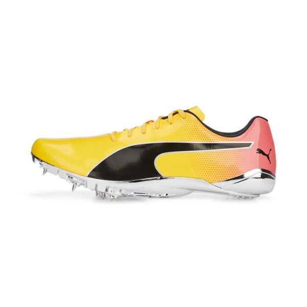 evoSPEED Electric 13 Track and Field Shoes in Sun Stream/Sunset Glow/Black, Size 10, Textile by PUMA Shoes