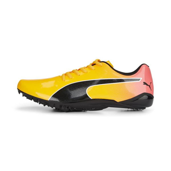 evoSPEED Prep Sprint 3 Track and Field Unisex Shoes in Sun Stream/Sunset Glow/Black, Size 10, Synthetic by PUMA Shoes