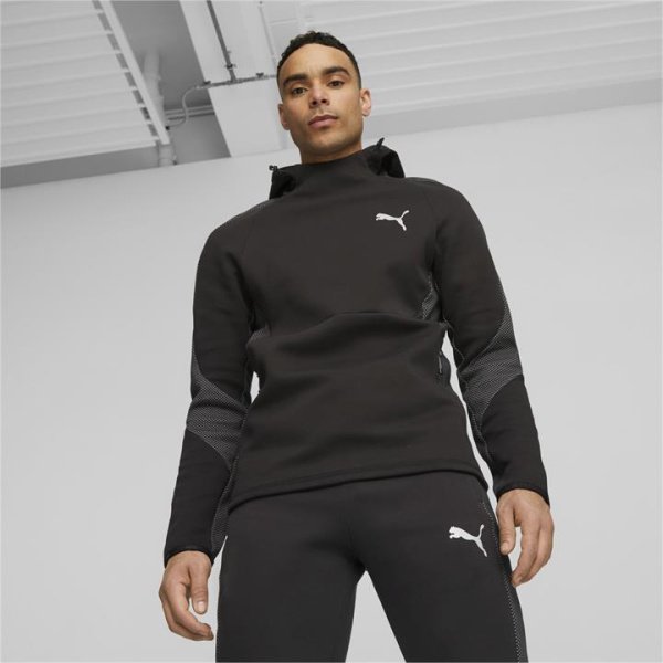 Evostripe Men's Hoodie in Black, Size Small, Cotton/Polyester by PUMA