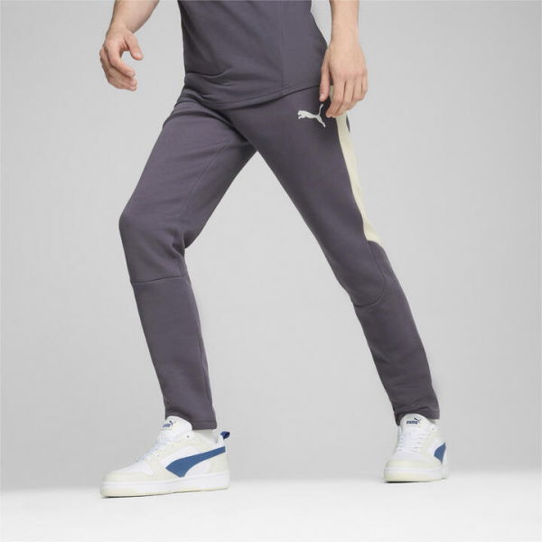 EVOSTRIPE Men's Pants in Galactic Gray, Size Large, Cotton/Polyester by PUMA