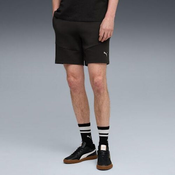 Evostripe Men's Shorts in Black, Size Small, Cotton/Polyester by PUMA