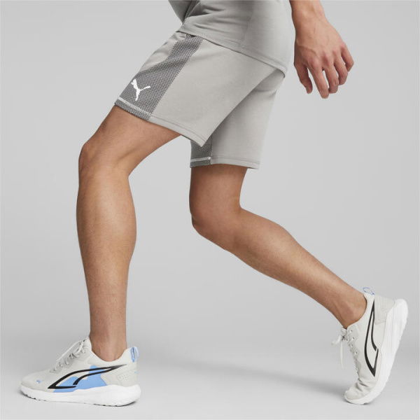 EVOSTRIPE Men's Shorts in Concrete Gray, Size Medium, Cotton/Polyester by PUMA