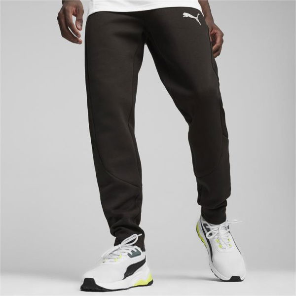 EVOSTRIPE Men's Sweatpants in Black, Size Large, Cotton/Polyester by PUMA