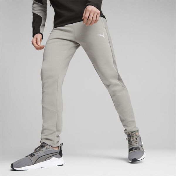 EVOSTRIPE Men's Sweatpants in Concrete Gray, Size 2XL, Cotton/Polyester by PUMA