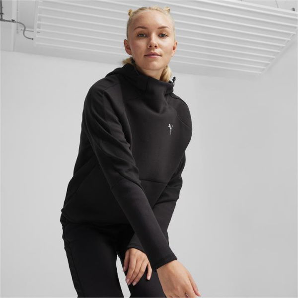 EVOSTRIPE Women's Hoodie in Black, Size Small, Polyester/Cotton by PUMA